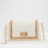 Aldo white shoulder bag