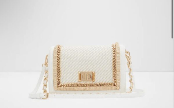 Aldo white shoulder bag