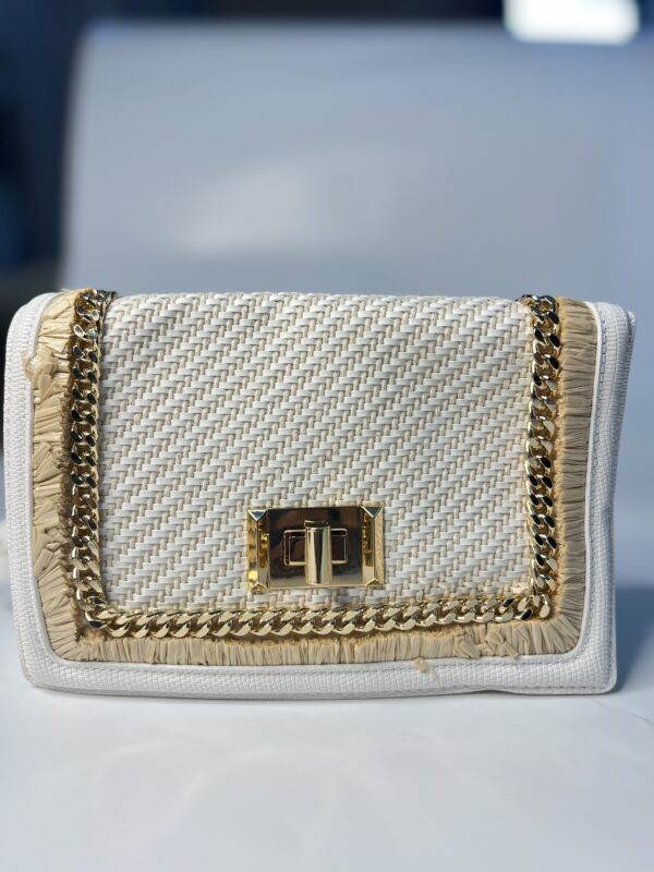 Aldo white shoulder bag