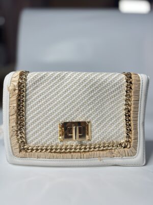 Aldo white shoulder bag