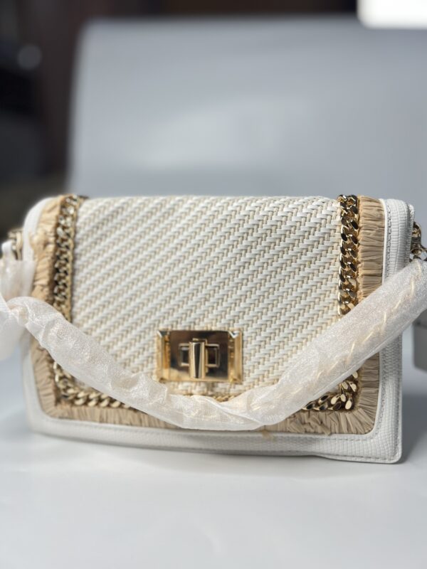 Aldo white shoulder bag