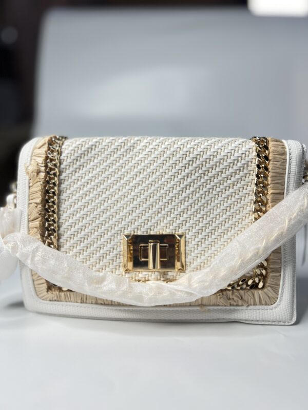 Aldo white shoulder bag